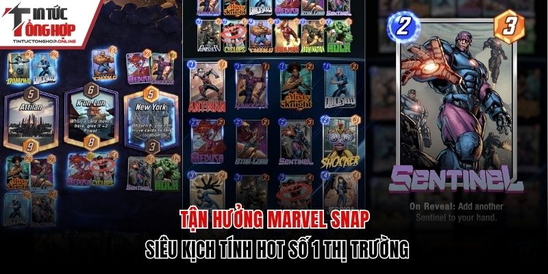 Tận hưởng Marvel Snap siêu kịch tính, hấp dẫn