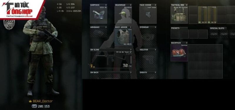 Escape From Tarkov trang bị vũ khí hiện đại