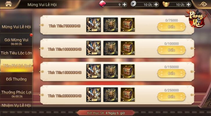 Bộ Giftcode Tân Thủ phong ma tam quốc – Nhập là nhận quà ngay